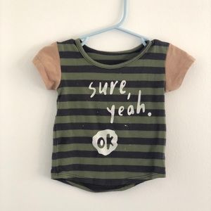 Rags to Raches 3-6 months drop back infant shirt